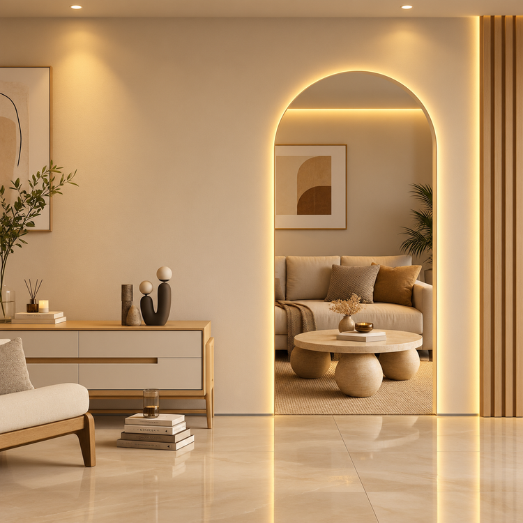 آینه بک لایت قدی کد ۵۱۴